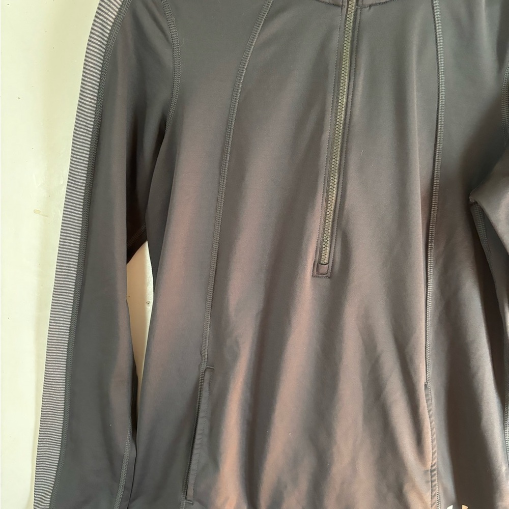 UNDER ARMOUR Charcoal Quarter-Zip Hoodie - Picture 6 of 12